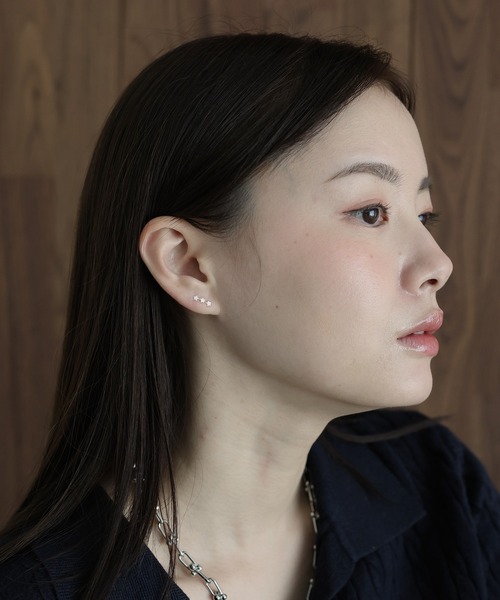 jentlouis silver925ピアス ReverseHoopEarrings-Silver925 JentLouis - メルカリ