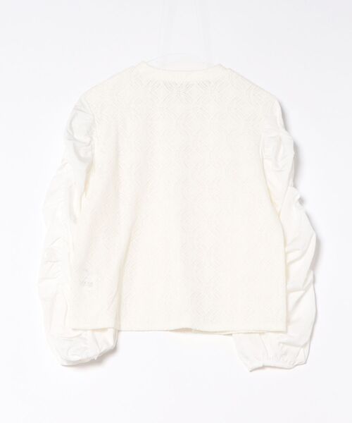 Jines(ジネス)の「モールカットレースギャザーブラウス(シャツ/ブラウス・レディース・ブラック/ホワイト/オレンジ・38)」の16枚目の写真