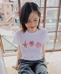 DOODLE SLIM T SHIRT - WHITE