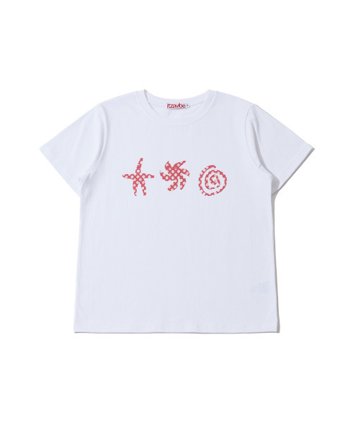 ITZAVIBE(イッザバイブ)の「DOODLE SLIM T SHIRT - WHITE(Tシャツ/カットソー・レディース・その他・ONE SIZE)」の3枚目の写真