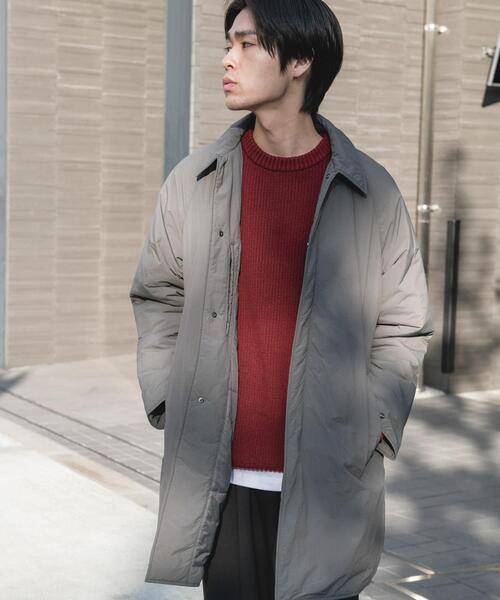URBAN RESEARCH DOORS(アーバンリサーチドアーズ)の「ライトナイロン パデット バルマカンコート(その他アウター・メンズ・チャコールグレー/ライトグレー/ブラック・MEDIUM/LARGE)」の3枚目の写真