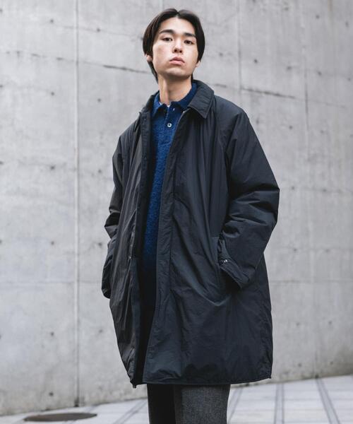 URBAN RESEARCH DOORS(アーバンリサーチドアーズ)の「ライトナイロン パデット バルマカンコート(その他アウター・メンズ・チャコールグレー/ライトグレー/ブラック・MEDIUM/LARGE)」の2枚目の写真
