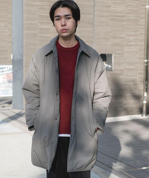 URBAN RESEARCH DOORS(アーバンリサーチドアーズ)の「ライトナイロン パデット バルマカンコート(その他アウター・メンズ・チャコールグレー/ライトグレー/ブラック・MEDIUM/LARGE)」の4枚目の写真