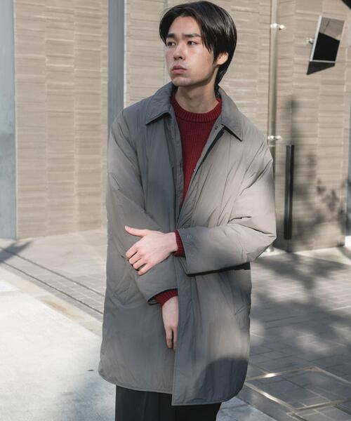URBAN RESEARCH DOORS(アーバンリサーチドアーズ)の「ライトナイロン パデット バルマカンコート(その他アウター・メンズ・チャコールグレー/ライトグレー/ブラック・MEDIUM/LARGE)」の6枚目の写真