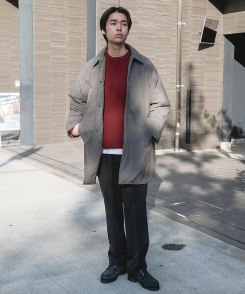URBAN RESEARCH DOORS(アーバンリサーチドアーズ)の「ライトナイロン パデット バルマカンコート(その他アウター・メンズ・チャコールグレー/ライトグレー/ブラック・MEDIUM/LARGE)」の8枚目の写真