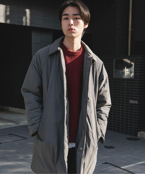 URBAN RESEARCH DOORS(アーバンリサーチドアーズ)の「ライトナイロン パデット バルマカンコート(その他アウター・メンズ・チャコールグレー/ライトグレー/ブラック・MEDIUM/LARGE)」の10枚目の写真