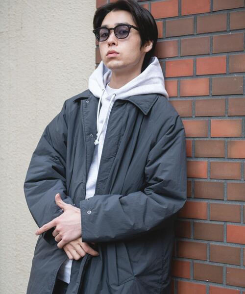 URBAN RESEARCH DOORS(アーバンリサーチドアーズ)の「ライトナイロン パデット バルマカンコート(その他アウター・メンズ・チャコールグレー/ライトグレー/ブラック・MEDIUM/LARGE)」の20枚目の写真