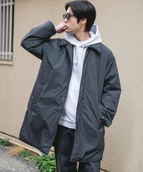 URBAN RESEARCH DOORS(アーバンリサーチドアーズ)の「ライトナイロン パデット バルマカンコート(その他アウター・メンズ・チャコールグレー/ライトグレー/ブラック・MEDIUM/LARGE)」の21枚目の写真
