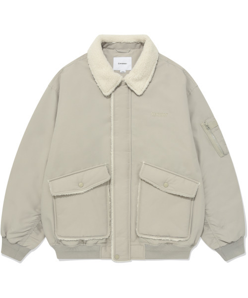COVERNAT(カバーナット)の「パディッドカラーMA-1ジャケットベージュ(ブルゾン・レディース・その他・M/XL/L/S)」の9枚目の写真