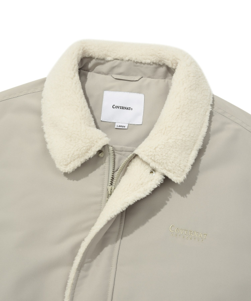 COVERNAT(カバーナット)の「パディッドカラーMA-1ジャケットベージュ(ブルゾン・レディース・その他・M/XL/L/S)」の11枚目の写真