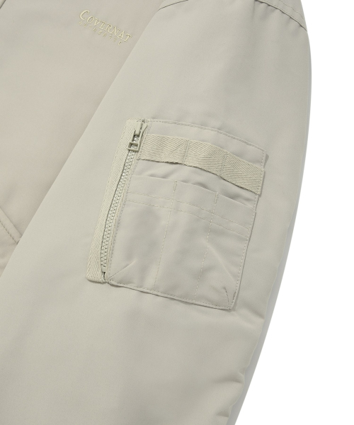 COVERNAT(カバーナット)の「パディッドカラーMA-1ジャケットベージュ(ブルゾン・レディース・その他・M/XL/L/S)」の13枚目の写真
