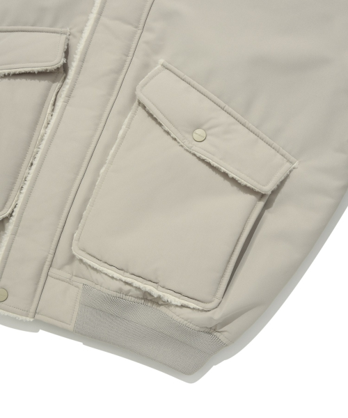 COVERNAT(カバーナット)の「パディッドカラーMA-1ジャケットベージュ(ブルゾン・レディース・その他・M/XL/L/S)」の14枚目の写真