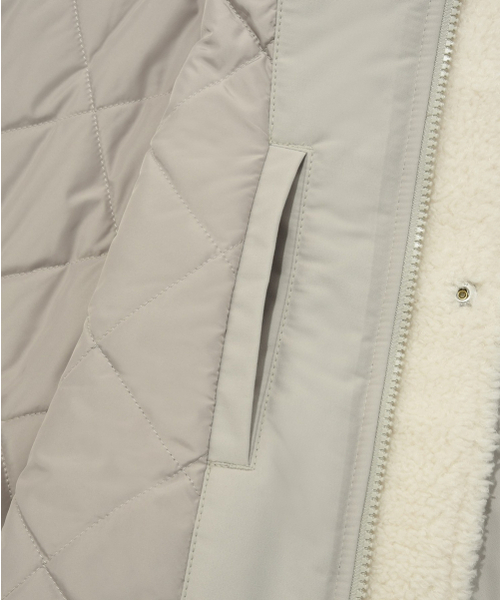 COVERNAT(カバーナット)の「パディッドカラーMA-1ジャケットベージュ(ブルゾン・レディース・その他・M/XL/L/S)」の4枚目の写真