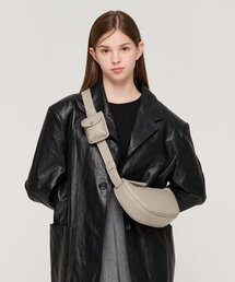 ROIDESROIS（ロワデロワ）の「ポイントミニポケットショルダークロスバッグ (グレー)（メッセンジャーバッグ）」