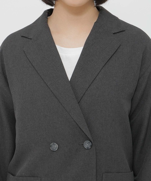 GLOBAL WORK(グローバルワーク)の「おめかし2SETジャケット*ショートパンツ/AND YUA ANY/647262(セットアップ・キッズ・グレー/チャコールグレー・150cm/160cm)」の15枚目の写真