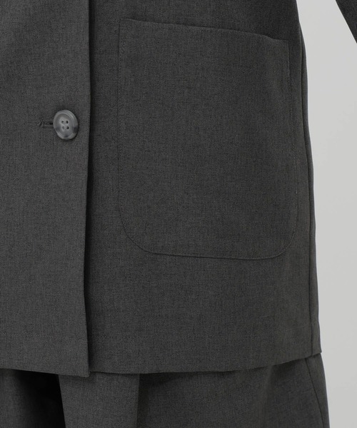 GLOBAL WORK(グローバルワーク)の「おめかし2SETジャケット*ショートパンツ/AND YUA ANY/647262(セットアップ・キッズ・グレー/チャコールグレー・150cm/160cm)」の17枚目の写真