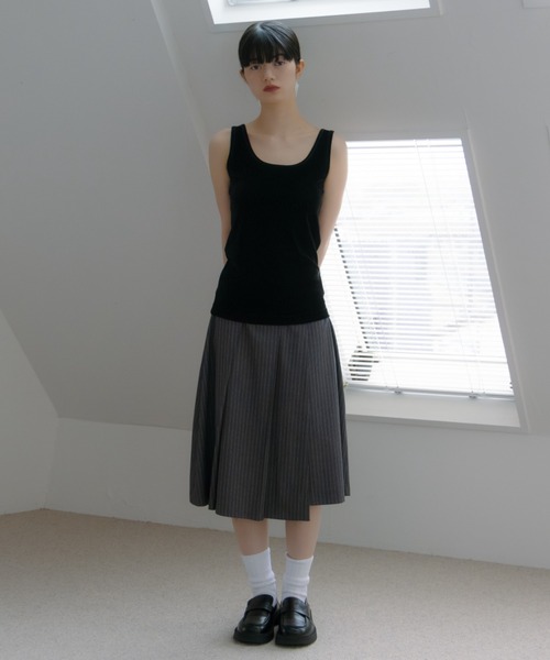 haek（ハク）の「velor tank top/ベロアタンク（タンクトップ・レディース・ブラウン/ブラック・FREE）」の11枚目の写真