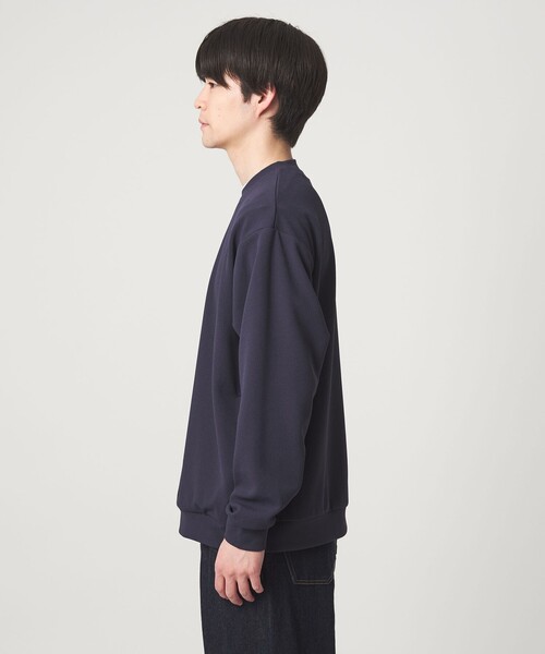 green label relaxing（グリーンレーベルリラクシング）の「アムンゼン ツイル クルーネック ロングスリーブ カットソー -UVカット・吸水速乾・抗菌-（Tシャツ/カットソー・メンズ・ピンク/ライトグレー/ネイビー・XL/S/L/M）」の14枚目の写真