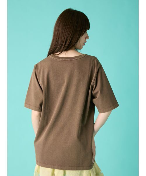 FURFUR（ファーファー）の「フリルハートモチーフTシャツ（Tシャツ/カットソー・レディース・ブラック/ブラウン/ブルー・F）」の6枚目の写真