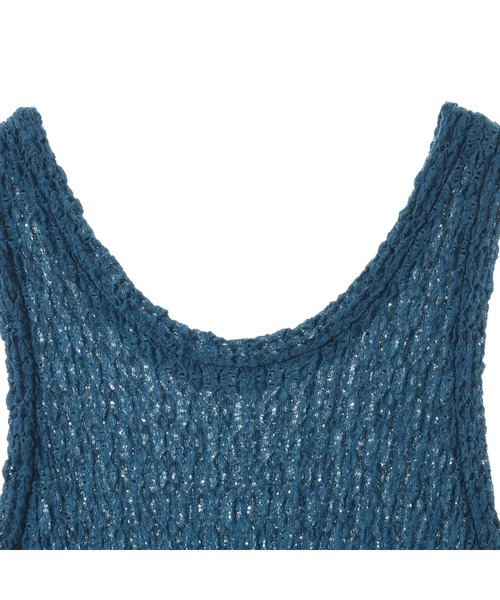 CURRENTAGE(カレンテージ)の「【CURRENTAGE/カレンテージ】LACY KNIT one piece(ワンピース・レディース・ブルー/ブラック・1)」の12枚目の写真