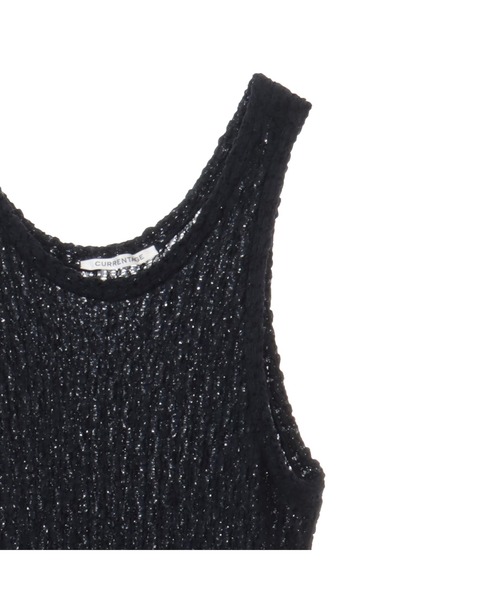 CURRENTAGE(カレンテージ)の「【CURRENTAGE/カレンテージ】LACY KNIT one piece(ワンピース・レディース・ブルー/ブラック・1)」の3枚目の写真