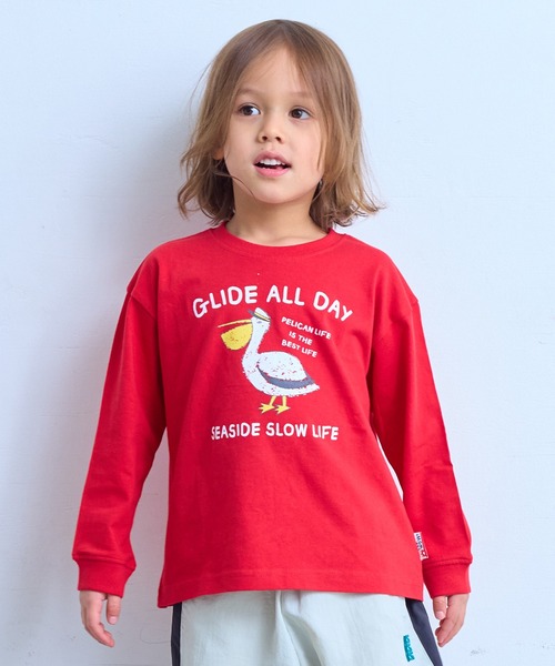 LSP WOW（エルエスピーワオ）の「【プチプラ】【LSP WOW!】カラバリプリントロンT（Tシャツ/カットソー・キッズ・オフホワイト/杢グレー/ブルー/ライトピンク/ライトブルー/ブラック/ライトグリーン/レッド/ブラウン/ホワイト系その他/グリーン/ネイビー/キナリ/イエロー/パープル/ラベンダー/ミント/チャコール/オレンジ/ベージュ・90/95/100/110/120/130/140/150/80）」の19枚目の写真