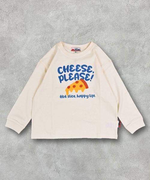 LSP WOW（エルエスピーワオ）の「【プチプラ】【LSP WOW!】カラバリプリントロンT（Tシャツ/カットソー・キッズ・オフホワイト/杢グレー/ブルー/ライトピンク/ライトブルー/ブラック/ライトグリーン/レッド/ブラウン/ホワイト系その他/グリーン/ネイビー/キナリ/イエロー/パープル/ラベンダー/ミント/チャコール/オレンジ/ベージュ・90/95/100/110/120/130/140/150/80）」の2枚目の写真