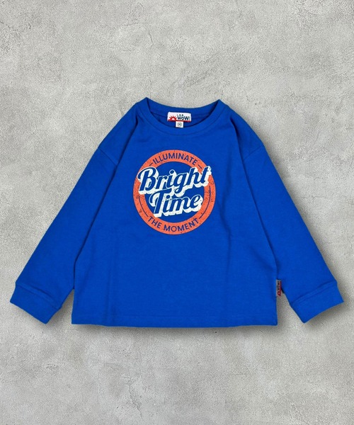 LSP WOW（エルエスピーワオ）の「【プチプラ】【LSP WOW!】カラバリプリントロンT（Tシャツ/カットソー・キッズ・オフホワイト/杢グレー/ブルー/ライトピンク/ライトブルー/ブラック/ライトグリーン/レッド/ブラウン/ホワイト系その他/グリーン/ネイビー/キナリ/イエロー/パープル/ラベンダー/ミント/チャコール/オレンジ/ベージュ・90/95/100/110/120/130/140/150/80）」の15枚目の写真