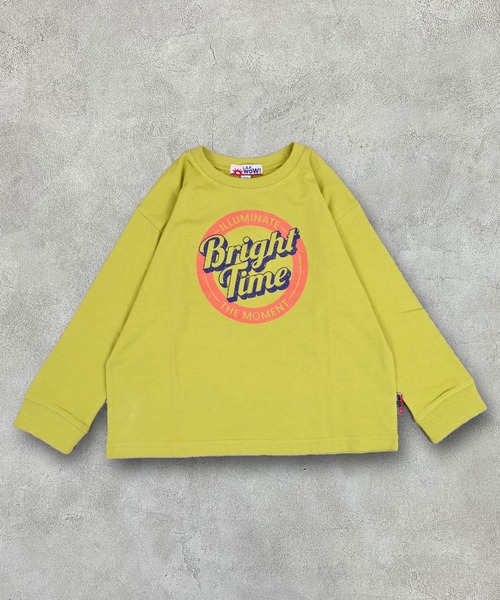 LSP WOW（エルエスピーワオ）の「【プチプラ】【LSP WOW!】カラバリプリントロンT（Tシャツ/カットソー・キッズ・オフホワイト/杢グレー/ブルー/ライトピンク/ライトブルー/ブラック/ライトグリーン/レッド/ブラウン/ホワイト系その他/グリーン/ネイビー/キナリ/イエロー/パープル/ラベンダー/ミント/チャコール/オレンジ/ベージュ・90/95/100/110/120/130/140/150/80）」の11枚目の写真