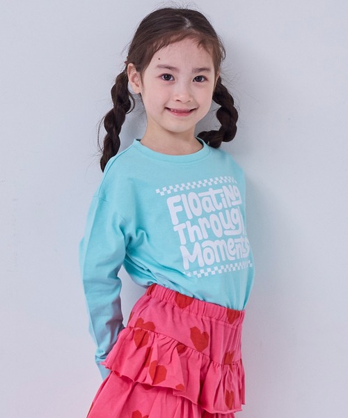 LSP WOW（エルエスピーワオ）の「【プチプラ】【LSP WOW!】カラバリプリントロンT（Tシャツ/カットソー・キッズ・オフホワイト/杢グレー/ブルー/ライトピンク/ライトブルー/ブラック/ライトグリーン/レッド/ブラウン/ホワイト系その他/グリーン/ネイビー/キナリ/イエロー/パープル/ラベンダー/ミント/チャコール/オレンジ/ベージュ・90/95/100/110/120/130/140/150/80）」の12枚目の写真