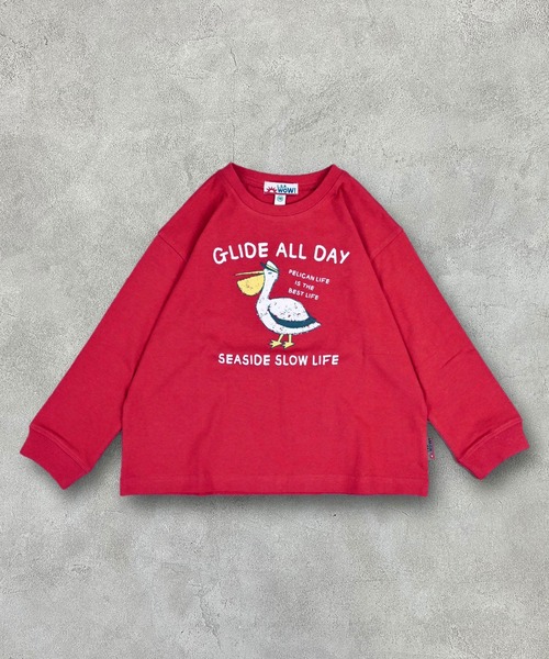 LSP WOW（エルエスピーワオ）の「【プチプラ】【LSP WOW!】カラバリプリントロンT（Tシャツ/カットソー・キッズ・オフホワイト/杢グレー/ブルー/ライトピンク/ライトブルー/ブラック/ライトグリーン/レッド/ブラウン/ホワイト系その他/グリーン/ネイビー/キナリ/イエロー/パープル/ラベンダー/ミント/チャコール/オレンジ/ベージュ・90/95/100/110/120/130/140/150/80）」の22枚目の写真