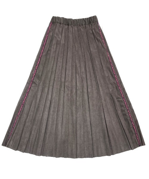 CRYSTAL BALL(クリスタルボール)の「スエードプリーツスカート(スカート・レディース・ブラウン/ブラック・FREE)」の4枚目の写真