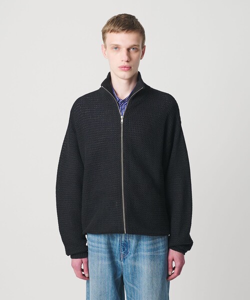 MONKEY TIME（モンキータイム）の「リネン ドライバーズ ニット（ニット/セーター・メンズ・ケリーグリーン/ブラック・M/S/XL/L）」の16枚目の写真