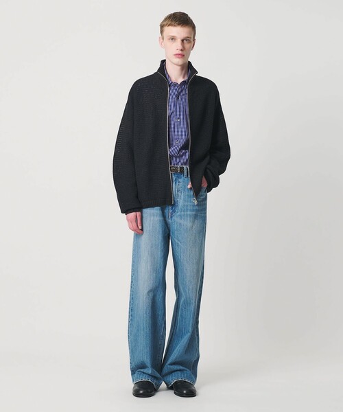 MONKEY TIME（モンキータイム）の「リネン ドライバーズ ニット（ニット/セーター・メンズ・ケリーグリーン/ブラック・M/S/XL/L）」の20枚目の写真