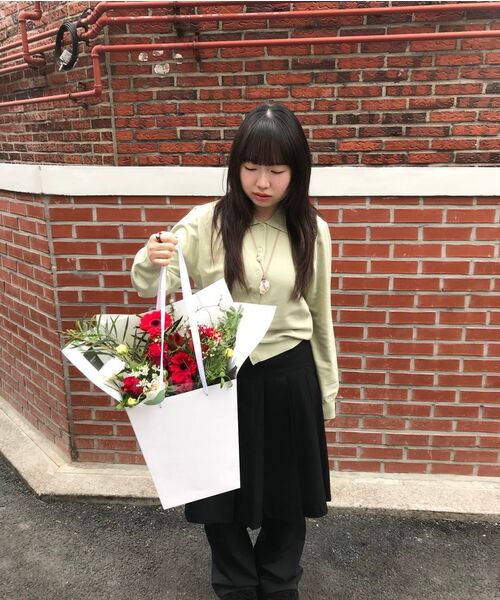 MUSINSA STANDARD WOMAN（ムシンサスタンダードウーマン）の「ウィメンズエッセンシャルカラーガーディガン [ペイルグリーン]（カーディガン/ボレロ・レディース・その他・SMALL/MEDIUM/LARGE/X-SMALL）」の11枚目の写真