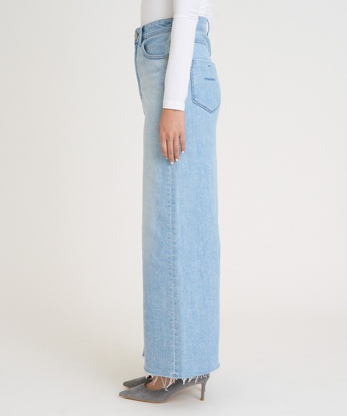 YANUK（ヤヌーク）の「タイトロングスカート（デニムスカート・レディース・ライトブルー・L/M/S）」の6枚目の写真