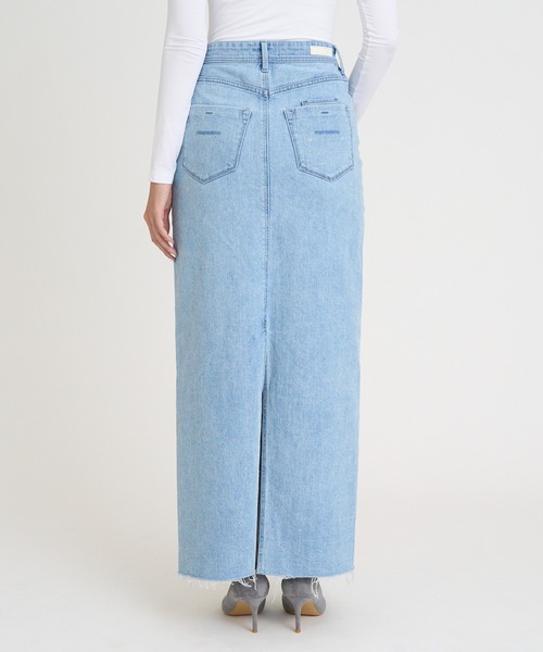 YANUK（ヤヌーク）の「タイトロングスカート（デニムスカート・レディース・ライトブルー・L/M/S）」の7枚目の写真