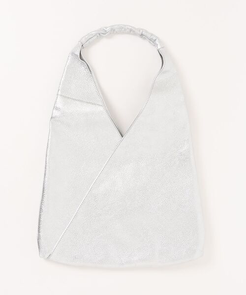 andrea cardone（アンドレアカルドネ）の「【ANDREA CARDONE】ソフトカーブ ワンハンドルバッグ（ワイド）(Q66310)（ハンドバッグ・レディース・ホワイト/シルバー/ブラック・ALL）」の3枚目の写真