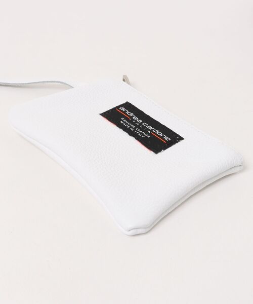 andrea cardone（アンドレアカルドネ）の「【ANDREA CARDONE】ソフトカーブ ワンハンドルバッグ（ワイド）(Q66310)（ハンドバッグ・レディース・ホワイト/シルバー/ブラック・ALL）」の7枚目の写真