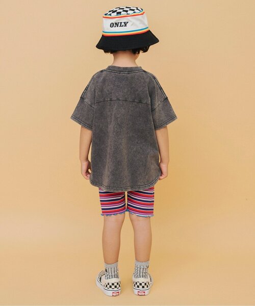 BREEZE（ブリーズ）の「Im Jelly ピグメント加工ロゴTシャツ_ジュニア対応（Tシャツ/カットソー・キッズ・ピンク/チャコール/サックスブルー・120/110/100/90/80/140/130）」の5枚目の写真