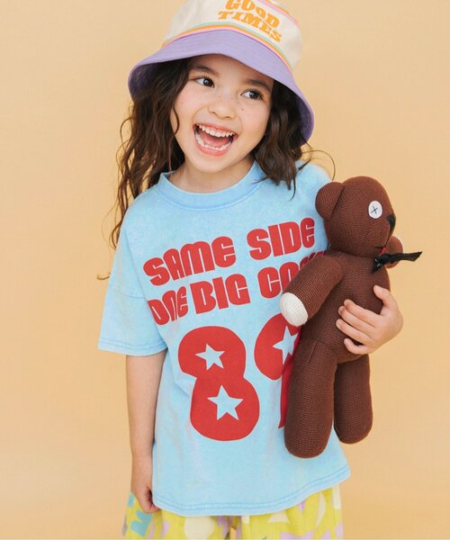 BREEZE（ブリーズ）の「Im Jelly ピグメント加工ロゴTシャツ_ジュニア対応（Tシャツ/カットソー・キッズ・ピンク/チャコール/サックスブルー・120/110/100/90/80/140/130）」の10枚目の写真