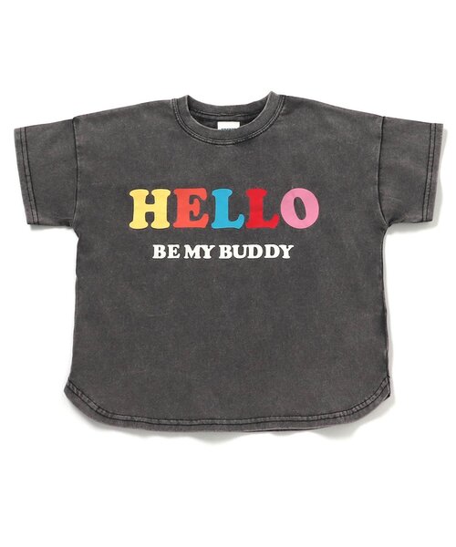 BREEZE（ブリーズ）の「Im Jelly ピグメント加工ロゴTシャツ_ジュニア対応（Tシャツ/カットソー・キッズ・ピンク/チャコール/サックスブルー・120/110/100/90/80/140/130）」の13枚目の写真