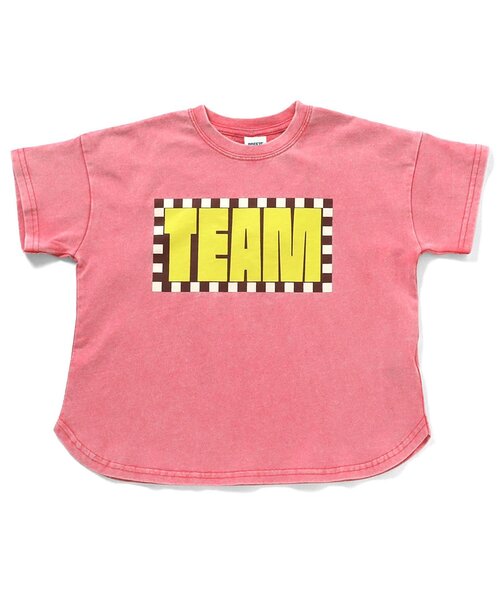 BREEZE（ブリーズ）の「Im Jelly ピグメント加工ロゴTシャツ_ジュニア対応（Tシャツ/カットソー・キッズ・ピンク/チャコール/サックスブルー・120/110/100/90/80/140/130）」の14枚目の写真