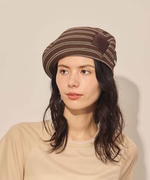 arth(アース)の「arth Put in Thermo Beret / アース(ハンチング/ベレー帽・レディース・グレー/ブラウン/ブラック・M/57.5cm)」の18枚目の写真