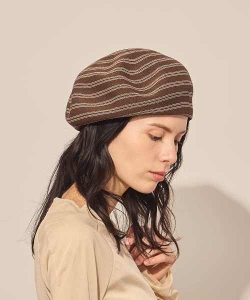 arth(アース)の「arth Put in Thermo Beret / アース(ハンチング/ベレー帽・レディース・グレー/ブラウン/ブラック・M/57.5cm)」の19枚目の写真