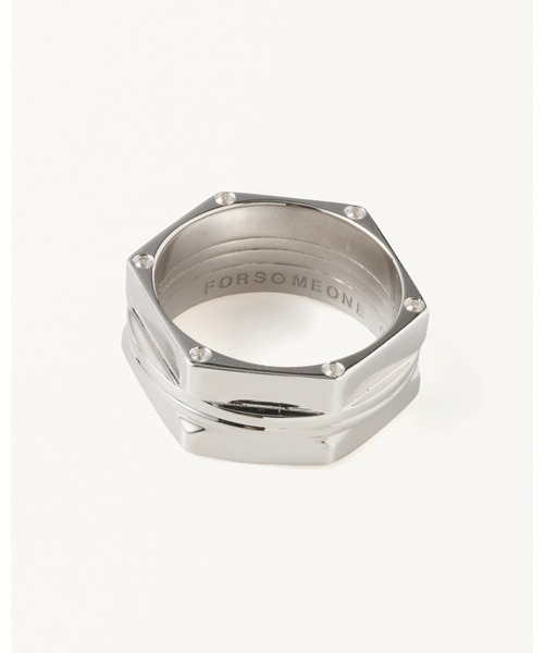 FORSOMEONE(フォーサムワン)の「FORSOMEONE W TM NUTS RING(リング・メンズ・シルバー・11/17)」の6枚目の写真