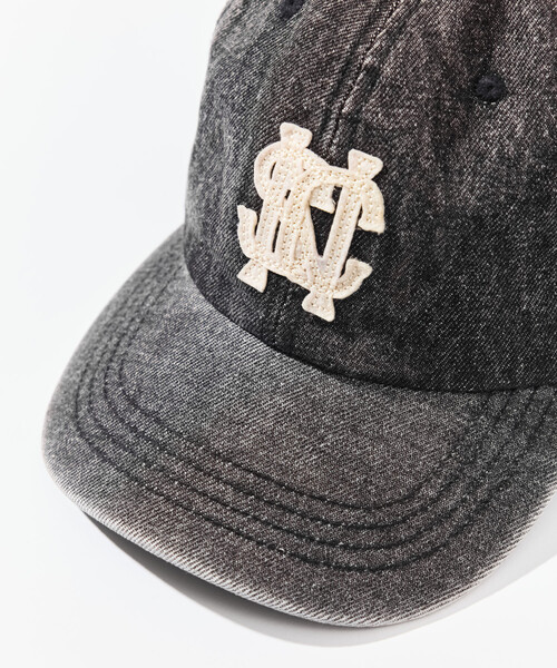 NAUTICA（ノーティカ）の「NAUTICA/ノーティカ フェード加工 デニム NSC ロゴキャップ（キャップ・メンズ・ブラック/ネイビー・ﾌﾘ-）」の6枚目の写真