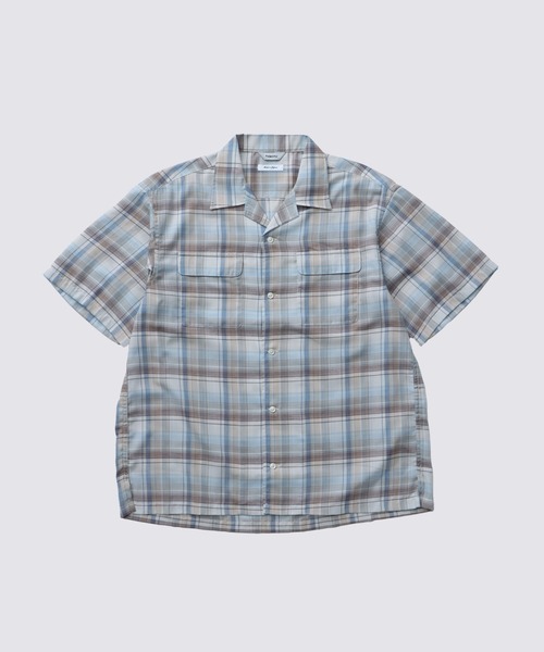 FIDELITY(フィデリティ)の「TC FADE PLAID OPEN COLLAR SHIRT / 半袖チェックシャツ(シャツ/ブラウス・メンズ・オフホワイト/レッド/イエロー・MEDIUM/LARGE)」の2枚目の写真