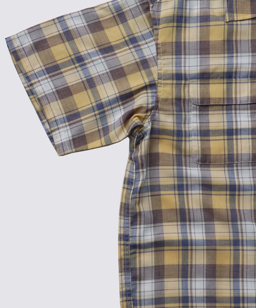 FIDELITY(フィデリティ)の「TC FADE PLAID OPEN COLLAR SHIRT / 半袖チェックシャツ(シャツ/ブラウス・メンズ・オフホワイト/レッド/イエロー・MEDIUM/LARGE)」の9枚目の写真