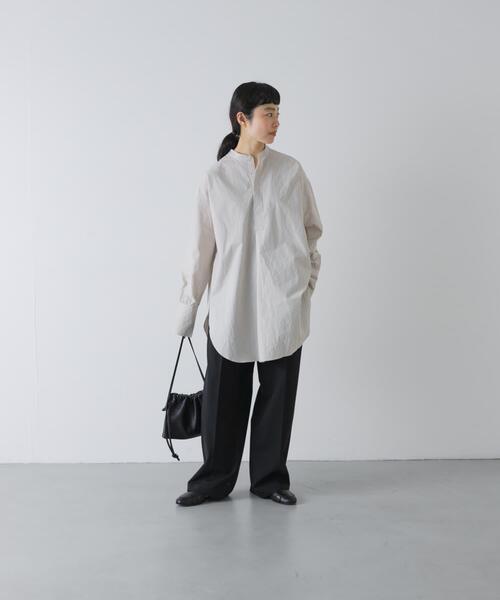 かぐれ（カグレ）の「コットンチュニックシャツ（シャツ/ブラウス